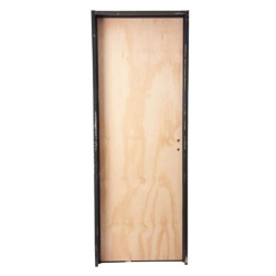 Puerta Placa pino marco chapa - 90x15 Valentinuz - (Izquierda) Standard