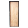 Puerta Placa pino marco chapa - 90x15 Valentinuz - (Izquierda) Standard