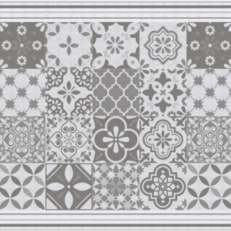Alfombra vinílico calcáreo fino/lino gris 60 x 98