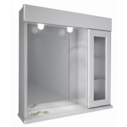 Botiquin Schneider B81 con puerta derecha de vidrio 80x70cm