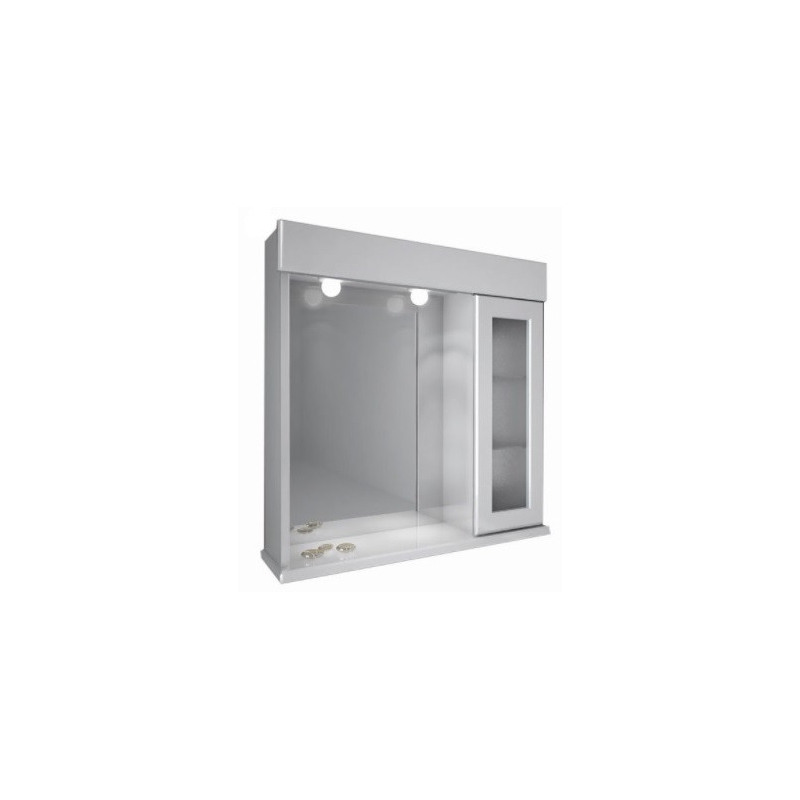 Botiquin Schneider B81 con puerta derecha de vidrio 80x70cm