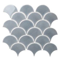 Fika Fishscale Crackle Light Grey 29x27.4cm - X unidad