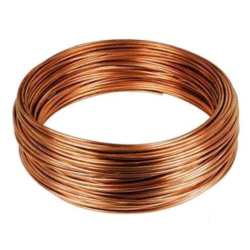 Caño de cobre 1/4" x ml para gas (Aprox 124gr/m)