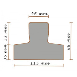 Vigueta pretensado T50 6,20 ml S8