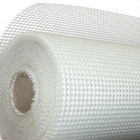 Malla fibra de vidrio 10x10mm 110gr - Rollo 1.00x25m