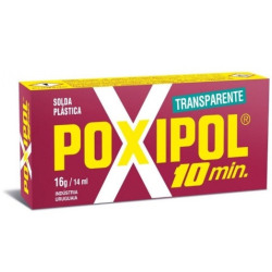 Soldadura plástica poxipol 10 min 14ml transparente