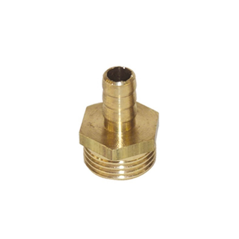 Toma goma macho bronce 1/2" para agua