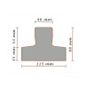 Vigueta pretensado T50 6,40 ml S7