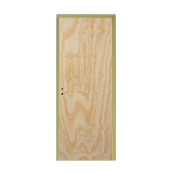 Puerta placa - Marco de chapa 20 - Pino - Derecha - 60x15cm - Piamel