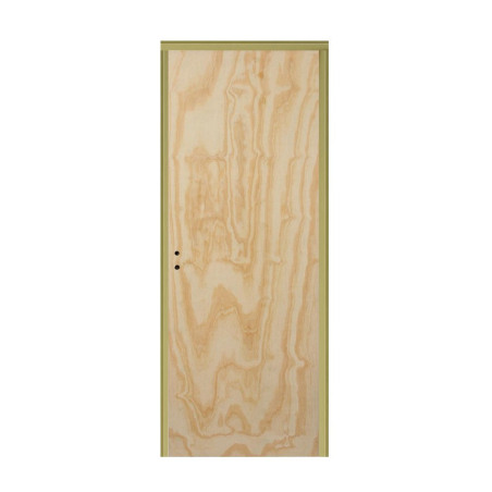 Puerta placa - Marco de chapa 20 - Pino - Derecha - 60x15cm - Piamel