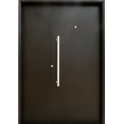 Nexo galvanizada puerta inyectada lisa ciega horizontal con aplique - derecha 132 - G077