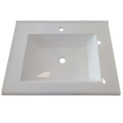 Mesada Schneider Terra 60cm - Mármol sintético - 1 Agujero