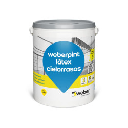 Pintura Latex Cielorraso blanco mate - Weber - 10lts