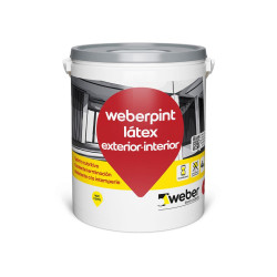 Pintura Latex interior - Exterior blanco mate - Weber - x 10lt