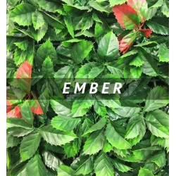 Cerco artificial Decoredes Ember Verde-Rojo 0,5 x 0,5 - X Unidad