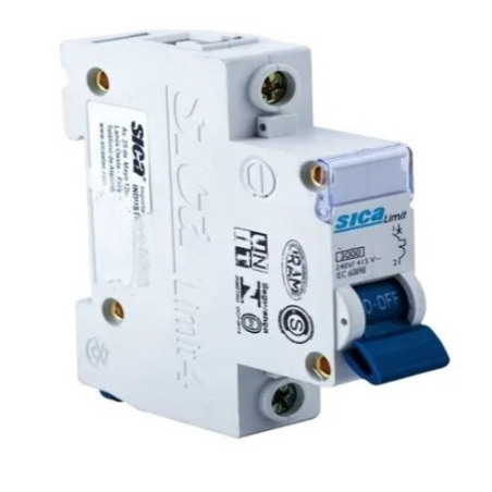 Interruptor termo magnético unipolar DIN 1x16 Amp Interelec