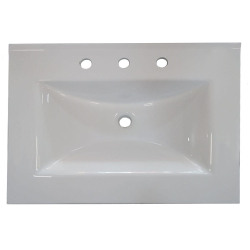 Mesada Schneider 60cm - Mármol sintético - 3 Agujeros - Baden