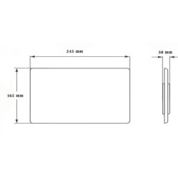 Tapa tecla Ideal para deposito dual empotrar ritmo suma 2 negro mate