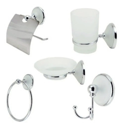 Kit 5 piezas - Accesorios baño Nantai Daccord - Cromo