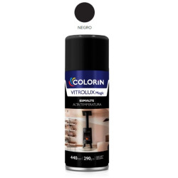 Pintura en aerosol 290gr - Uso Alta Temperatura - Negro 400°