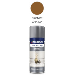 Pintura en aerosol 170gr - Uso doméstico - Esmalte Metalizado Bronce Andino