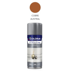 Pintura en aerosol 290gr - Uso doméstico - Esmalte Metalizado Cobre Austral