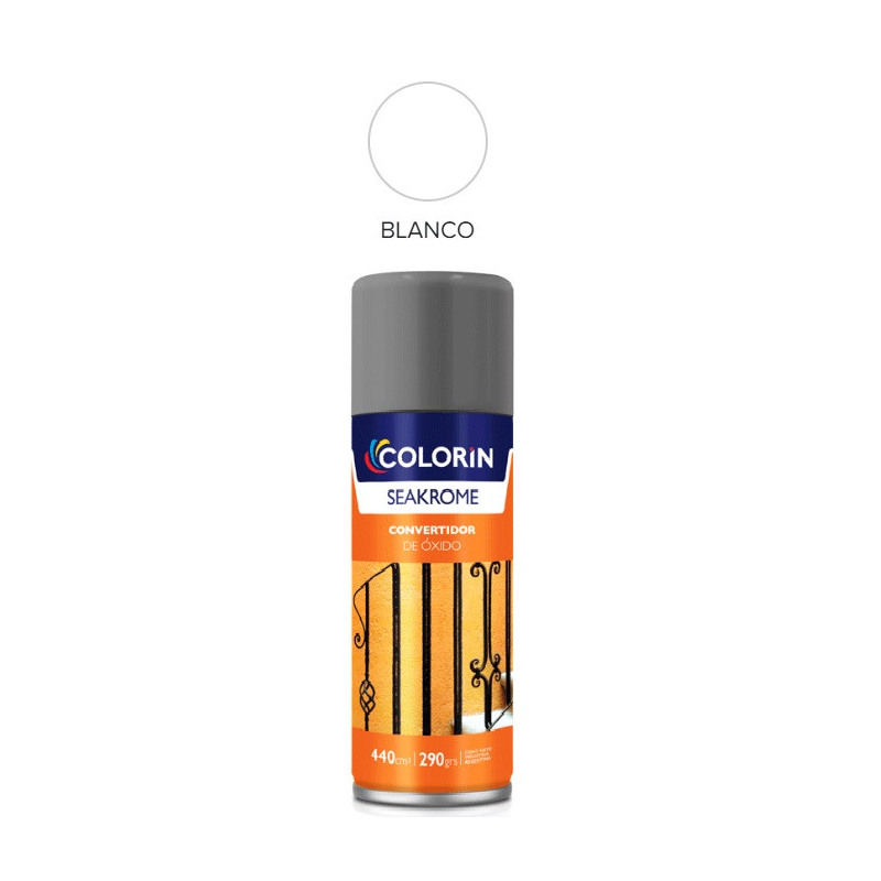 Pintura en aerosol 290gr - Uso domestico - Convertidor de óxido Blanco