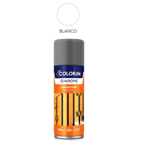 Pintura en aerosol 290gr - Uso domestico - Convertidor de óxido Blanco