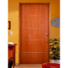 Puerta Placa 2006 Americana - MDF de 5.5mm - Cedrillo con marco de madera de cambara (Derecha) 80x15