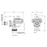 Regulador de gas natural de dos etapas MYS 10m3/h con flexible