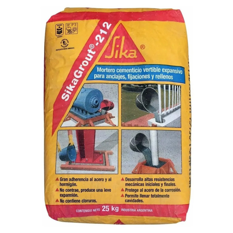 Grout 212 Anclaje y nivelación 25Kg - SIKA