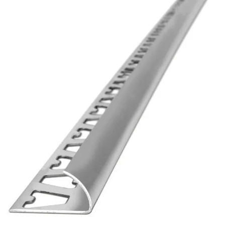 Guardacanto arco aluminio cromado - Atrim 10mm x 2.5m