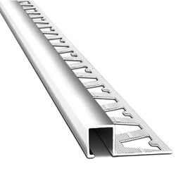 Guardacanto Quadra - Atrim - Aluminio cromado 12x10 - 2.5m - 3461