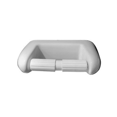 Accesorio baño Oniro Porta Rollo Adhesivo Loza Blanco