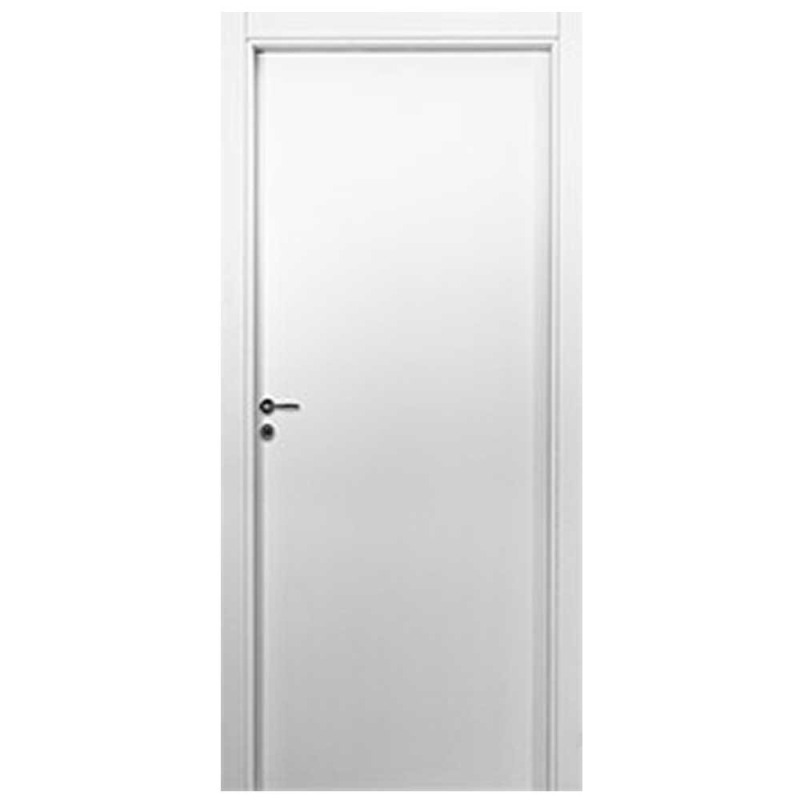 Puerta placa Oblak simple contacto Tekstura - Lisa blanca - Marco madera (Derecha) 70x15cm