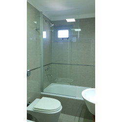 Box Cabina Ducha 80x80 Recto Vidrio Mampara Baño