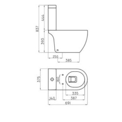 Ferrum fontana bidet 3 agujeros blnaco BOA3J