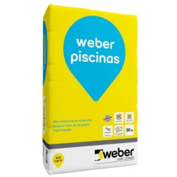 Pegamento Weber Piscina blanco x 30Kg