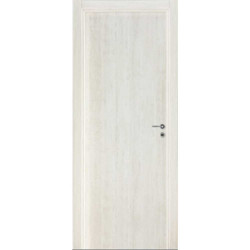 Puerta placa Oblak simple contacto Tekstura - Lisa nevada - Marco madera (Izquierda) 80x15cm