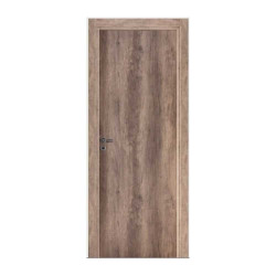 Puerta placa Oblak simple contacto Tekstura - Lisa nogal - Marco madera (Derecha) 80x15cm