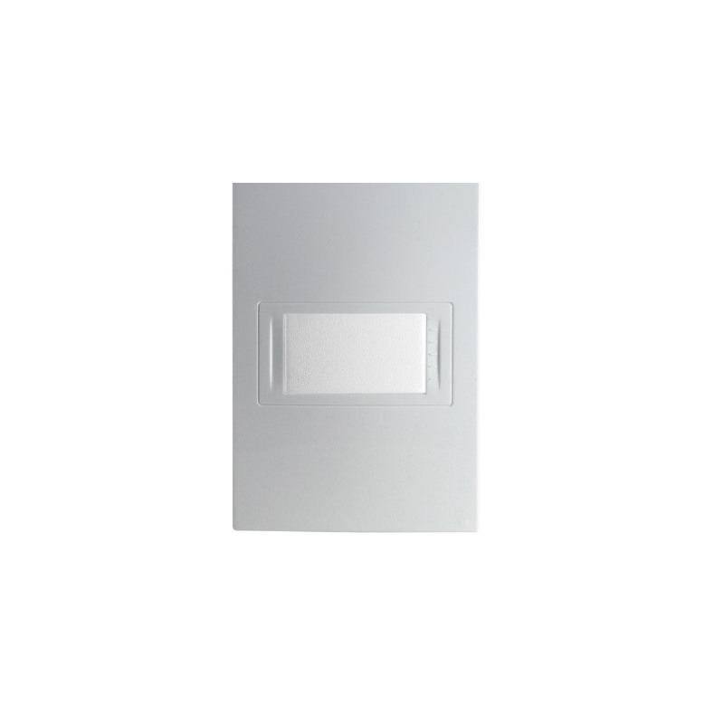 Tapa 1 modulo rectangular base blanco schneider