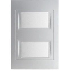 Tapa 2 modulos rectangular base blanco schneider