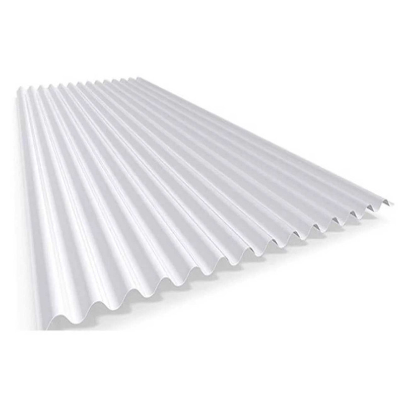 Chapa sinusoidal traslúcida polipropileno blanca 1.8mm x 8.00m