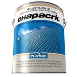 Revestimiento acrílico Chapacril Rojo 4lts - Plavicon