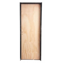 Puerta Placa pino marco chapa - 90x15 Valentinuz - (Derecha) Standard