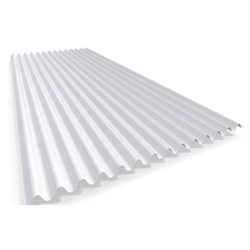 Chapa sinusoidal traslúcida polipropileno blanca 1.8mm x 13.00m