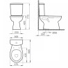 Kit Italiana Neo Capea - Inodoro largo - Depósito - Asiento