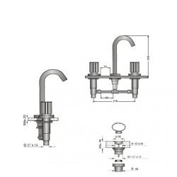 FV GRIF. CALIFORNIA LAVATORIO CR 207/17           