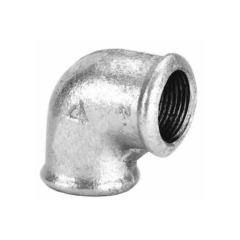 Codo hierro galvanizado h/h 90° 1 1/4"