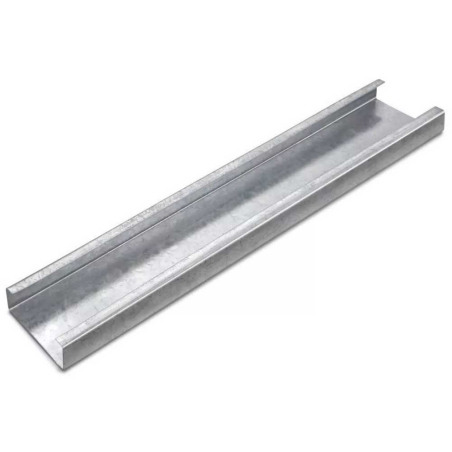 Perfil C galvanizado - 100x45x10x1.6 mm - Barra de 12m - Barbieri